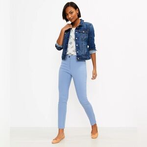 LOFT Sutton Skinny Pant in Periwinkle Purple Blue size 14